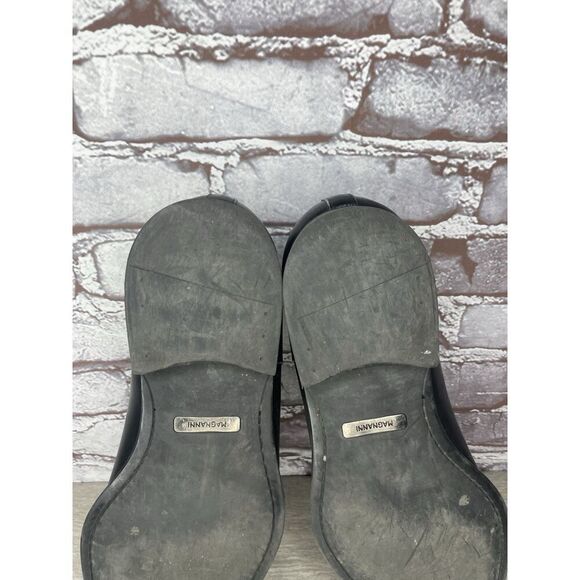 Magnanni Black Leather Buckle Monk Strap Loafers Dress Shoes Men Sz 9.5M US/43EU - Picture 11 of 16